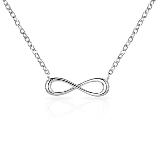 Sterling Silver Infinity Necklace - Philip Jones Jewellery