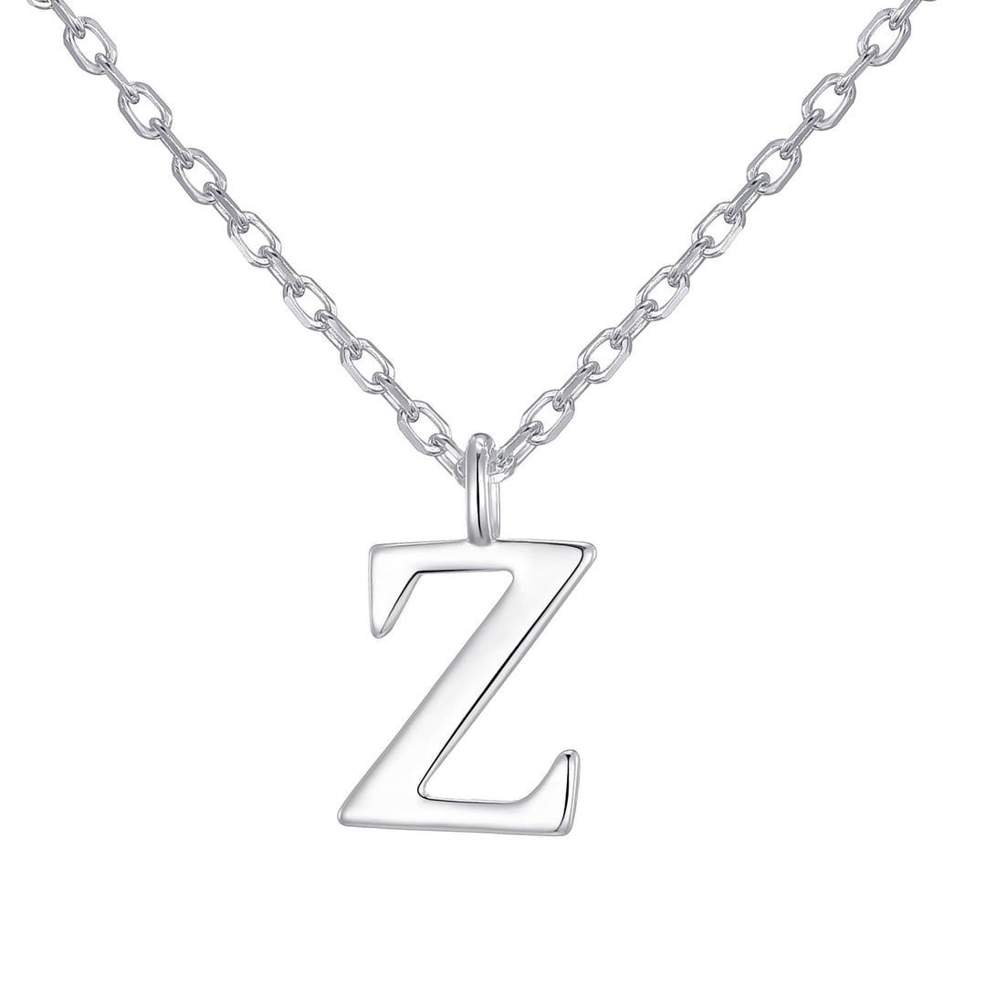 Sterling Silver Initial Z Necklace - Philip Jones Jewellery
