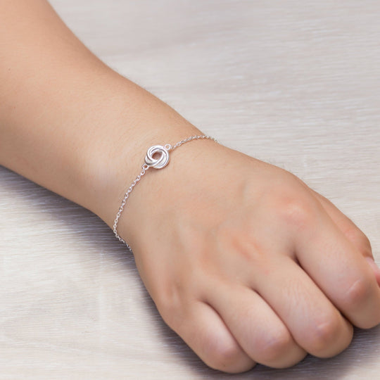 Sterling Silver Knot Bracelet - Philip Jones Jewellery