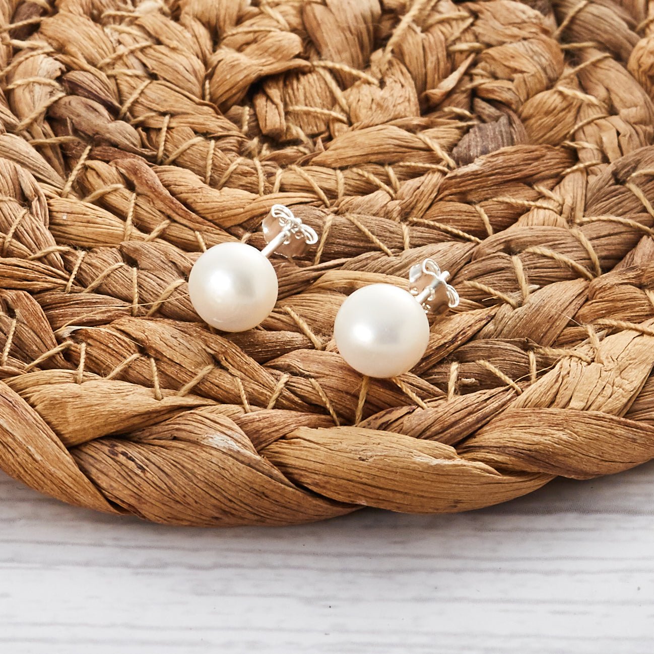 Sterling Silver Pearl Earrings - Philip Jones Jewellery