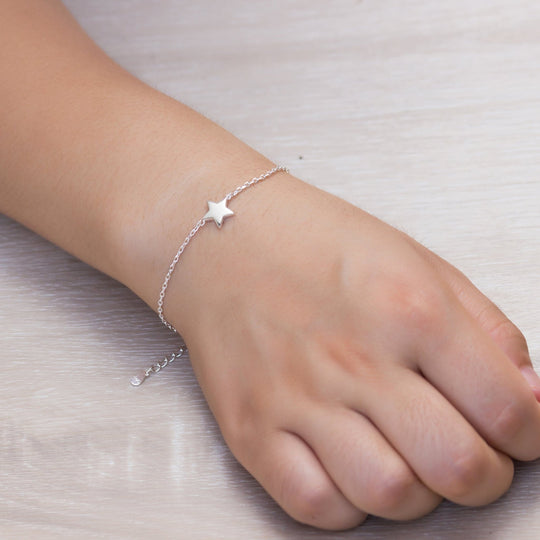 Sterling Silver Star Bracelet - Philip Jones Jewellery
