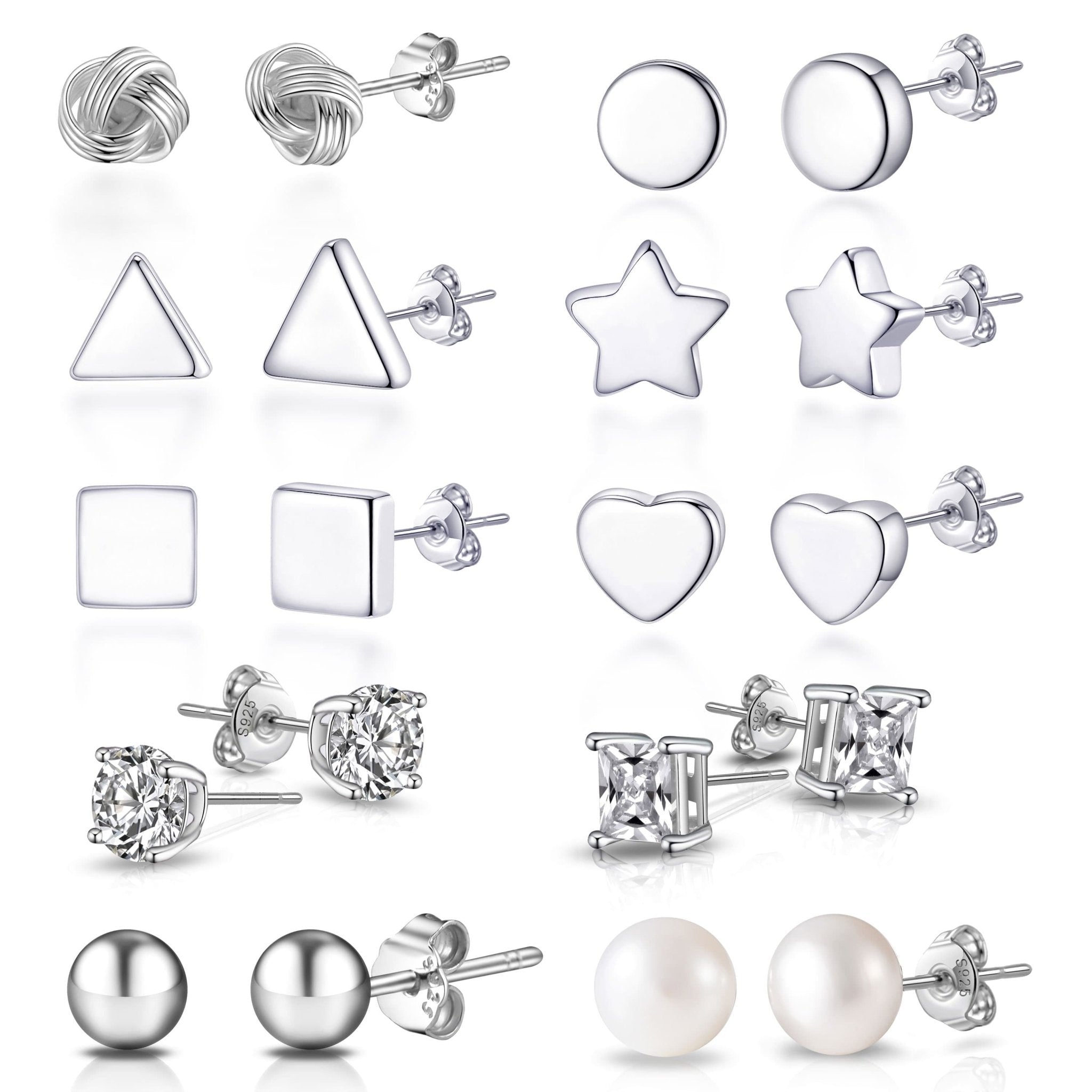 Sterling Silver Stud Earrings - Philip Jones Jewellery