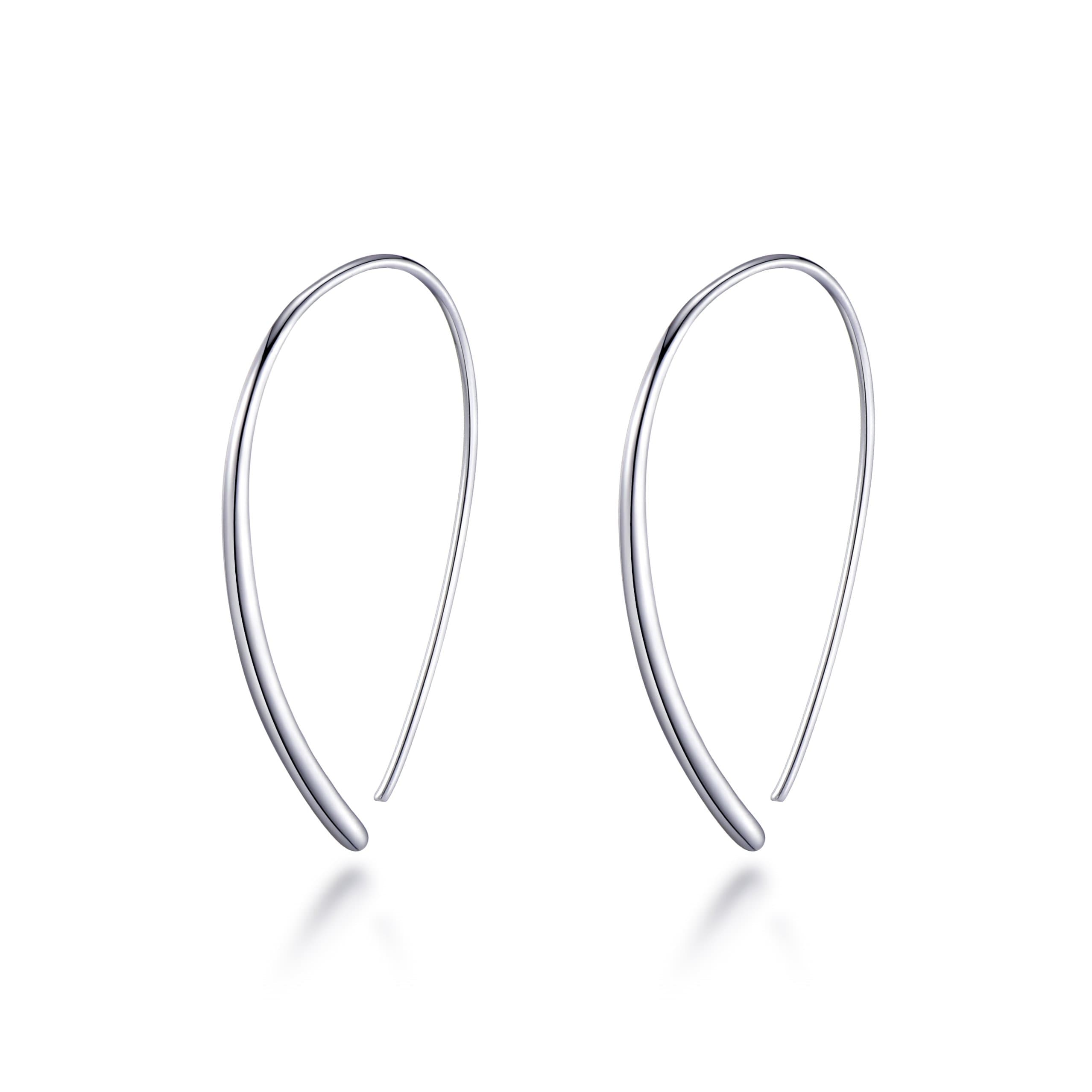 Sterling Silver Thread Earrings by Philip Jones Jewellery