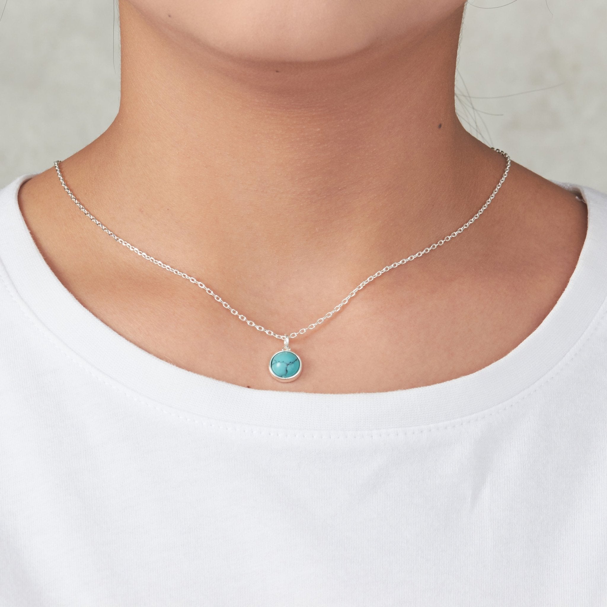 Synthetic Turquoise Necklace - Philip Jones Jewellery