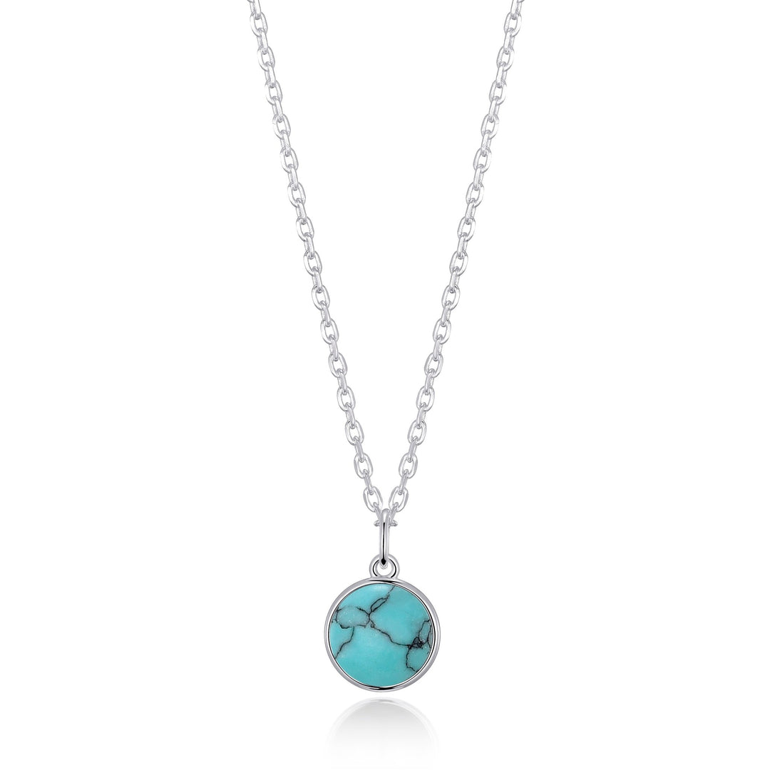Synthetic Turquoise Necklace with Quote Card - Philip Jones Jewellery