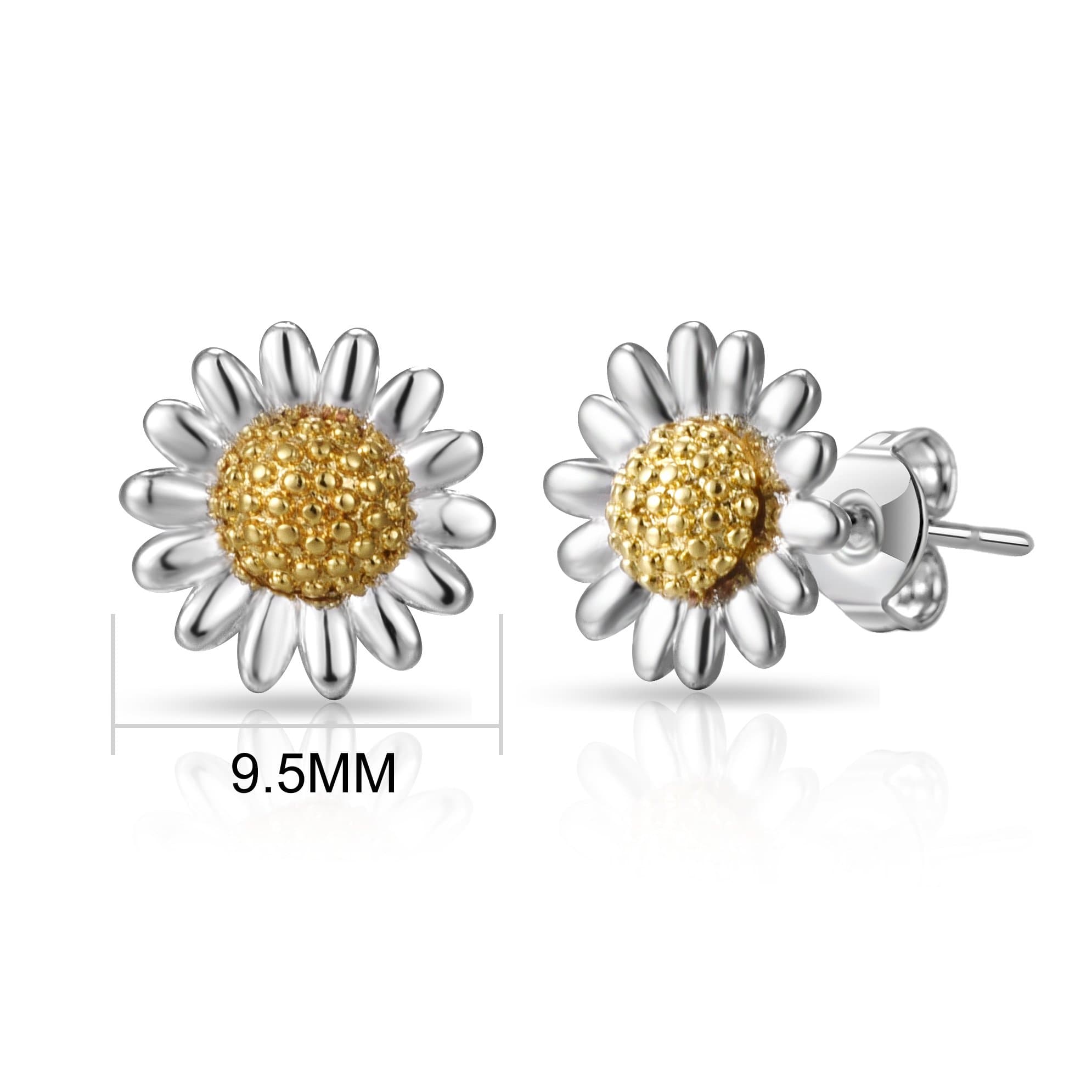 Thank You for Helping Me Grow Daisy Earrings - Philip Jones Jewellery