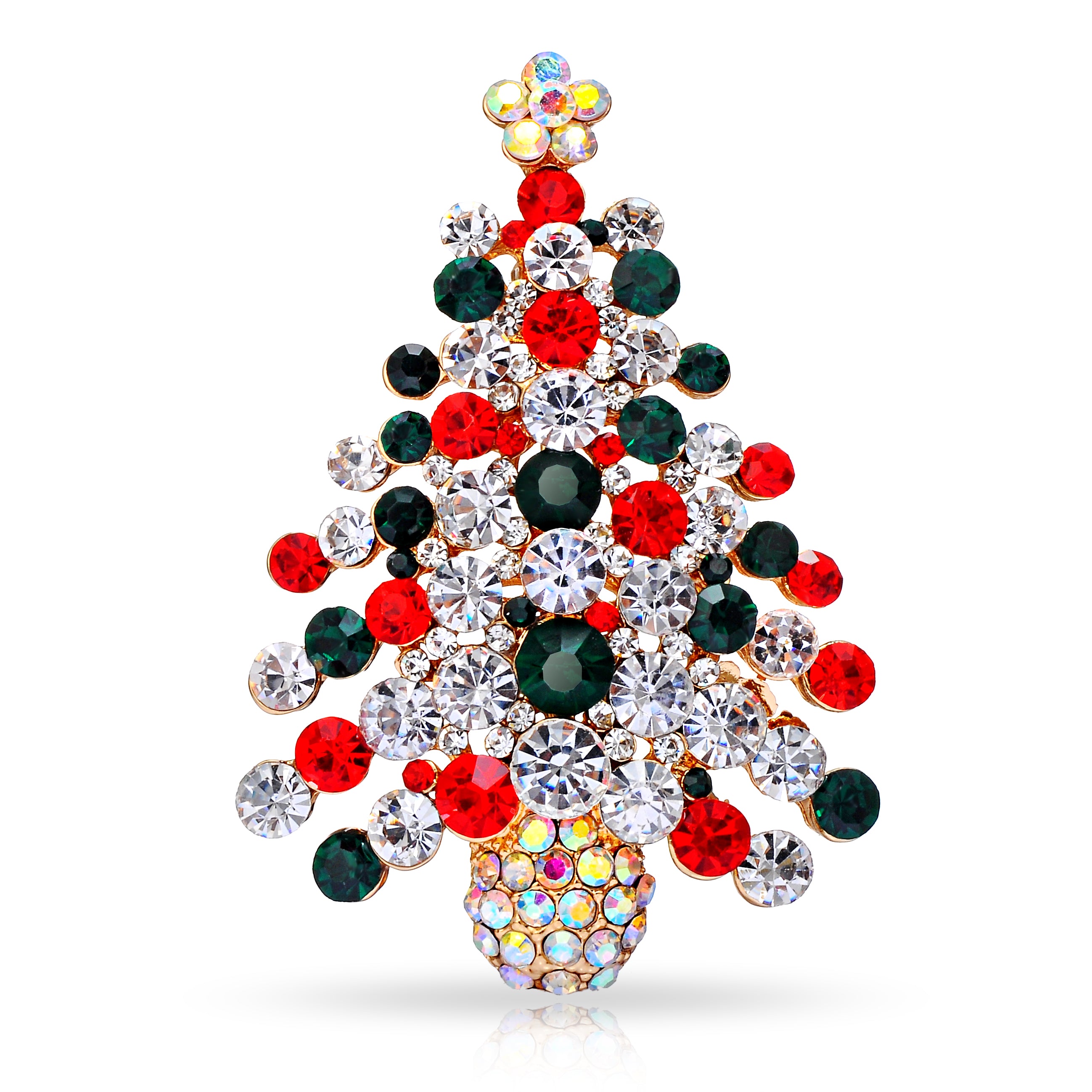 Christmas Tree Brooch by Philip Jones Jewellery